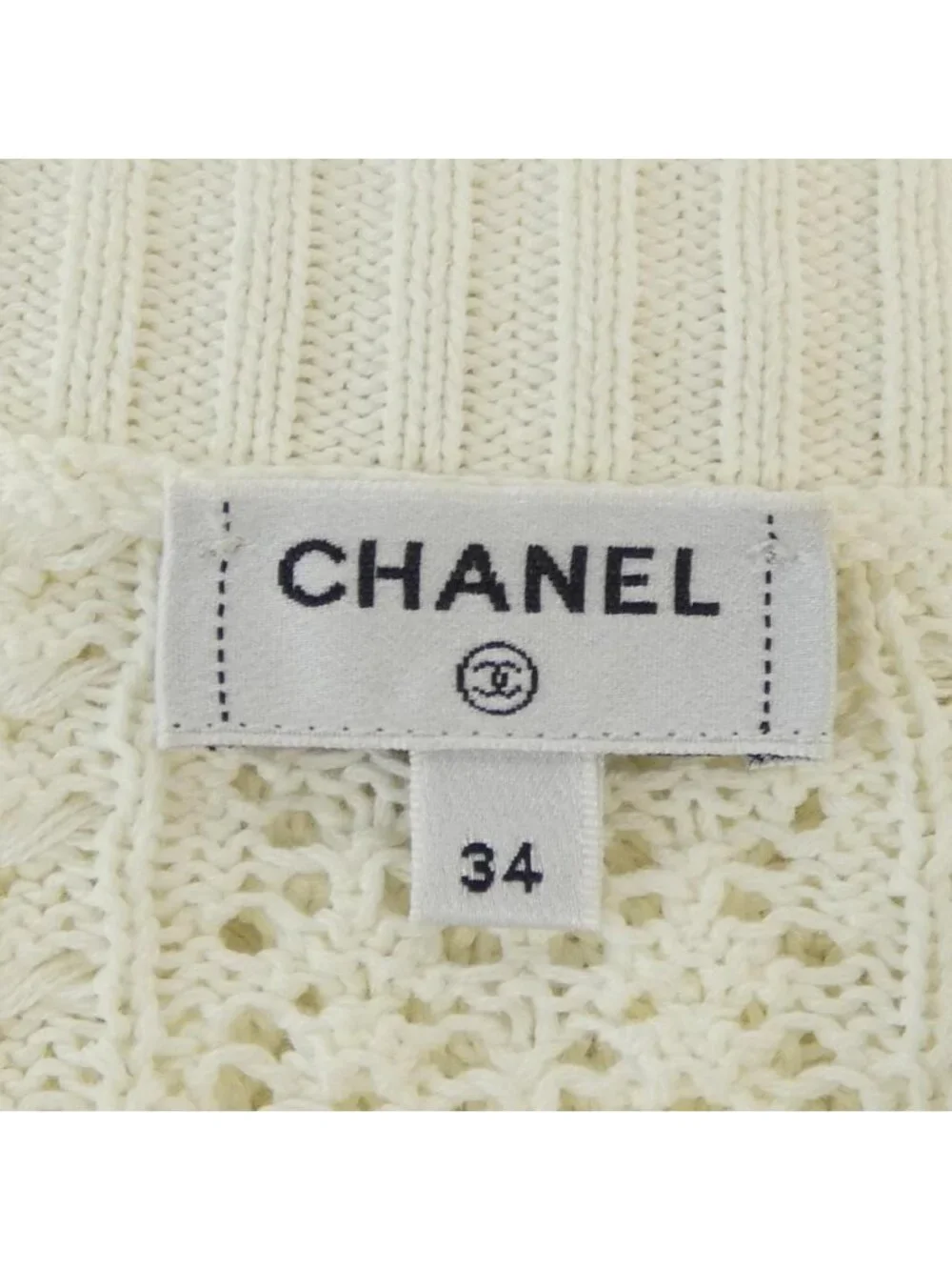 Chanel Knit Sweater White